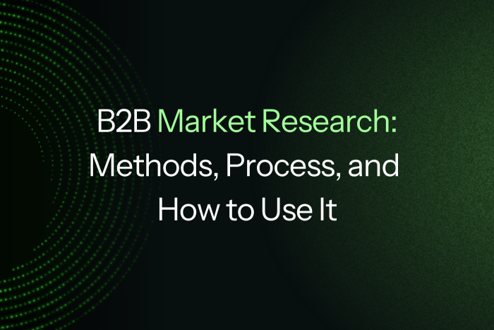 B2B Market Research: Methods, Process, and How to Use It