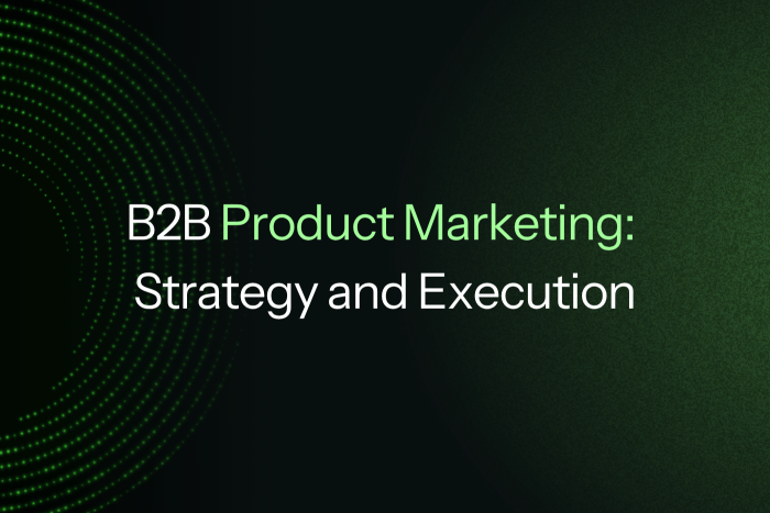 B2B Product Marketing: Strategy and Execution